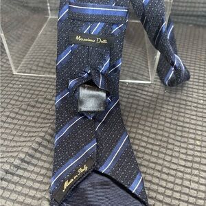 Massimo Dutti Midnight and Royal Blue Tie